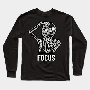 Funny Photographer Skeleton Long Sleeve T-Shirt